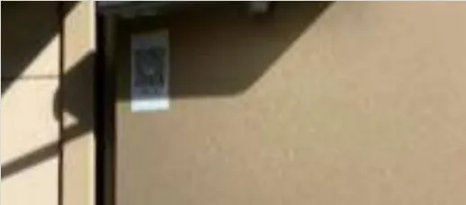 QR code posé sur le patrimoine dans le cadre de l’expérimentation