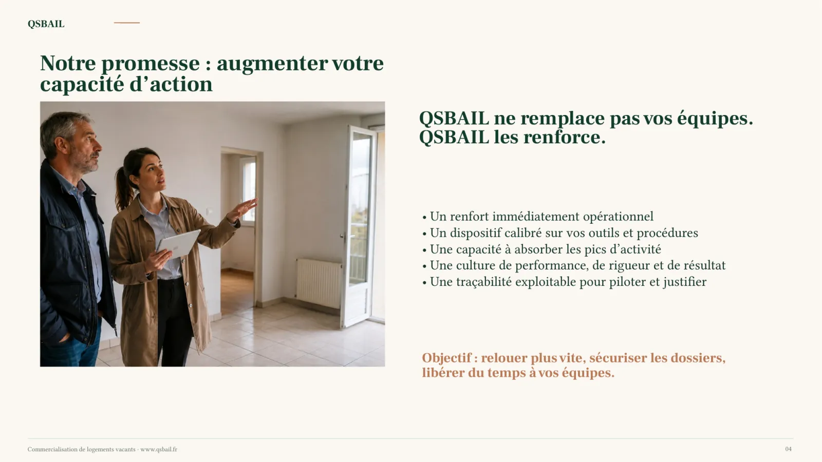 Notre promesse : augmenter votre capacité d’action