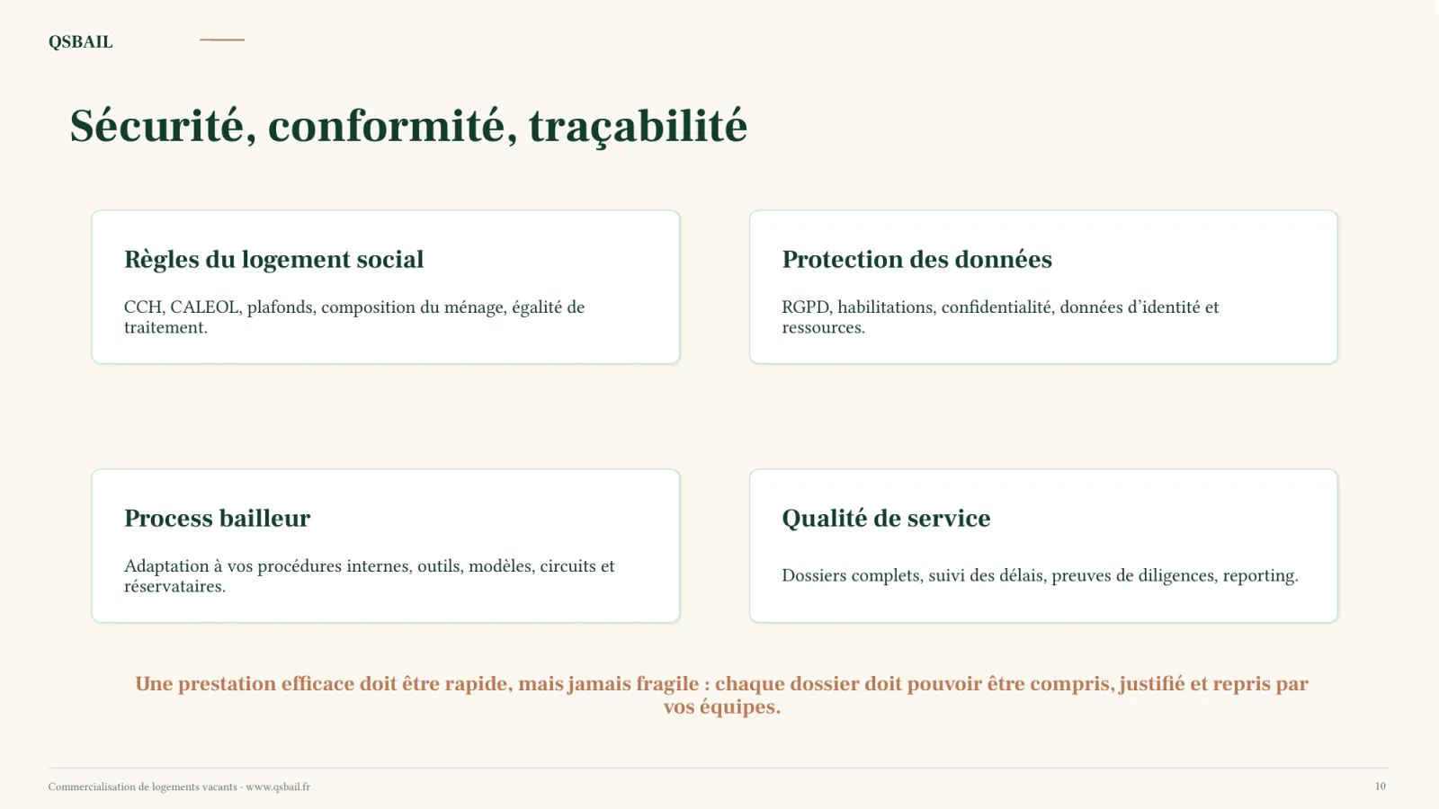Sécurité, conformité, traçabilité