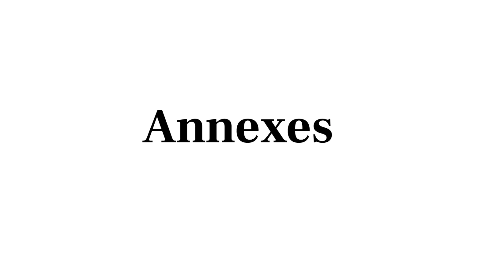 Annexes
