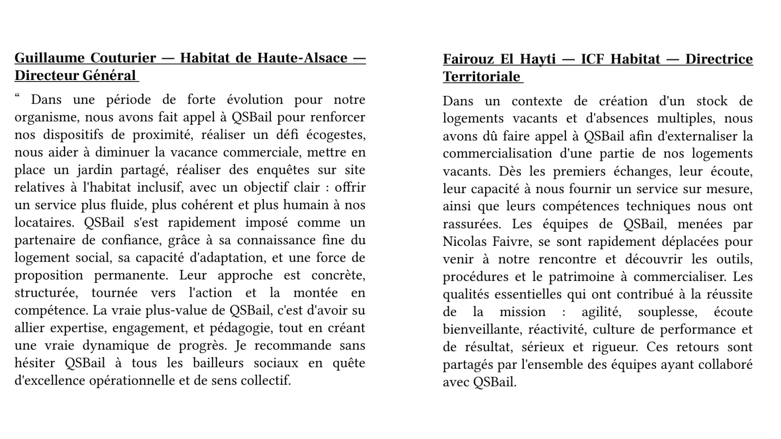 Annexe · témoignages de Guillaume Couturier et Fairouz El Hayti